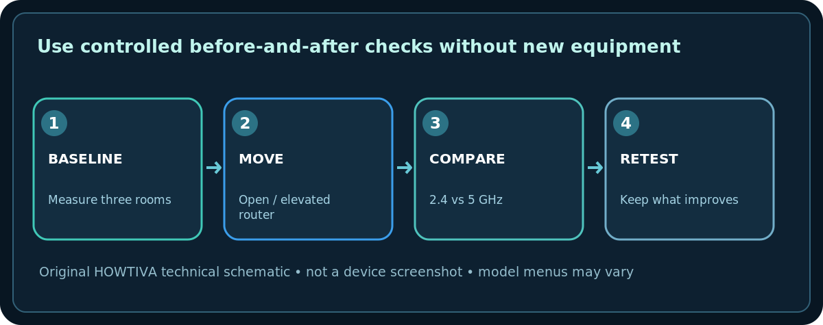 Original technical schematic: Use controlled before-and-after checks without new equipment