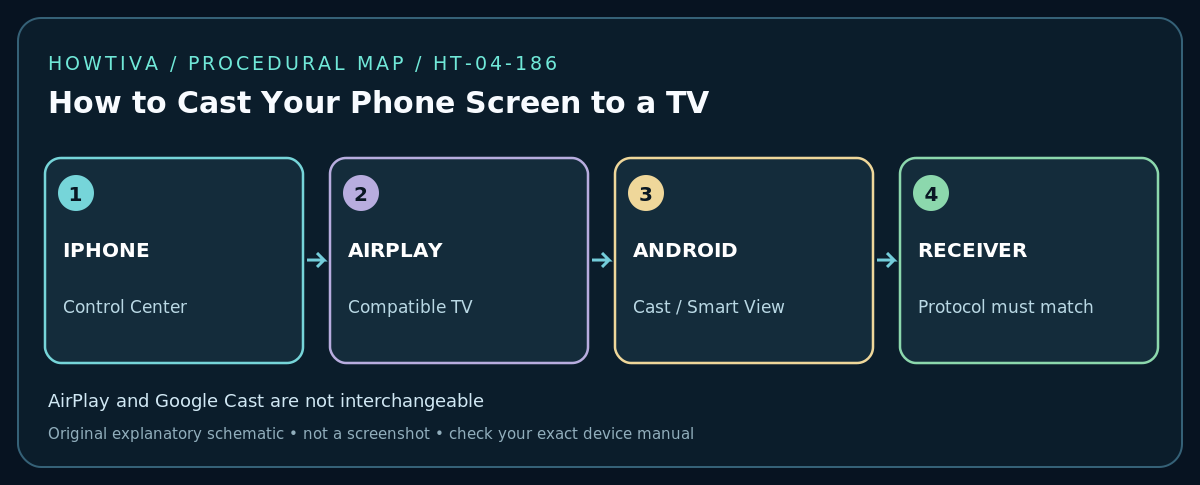 AirPlay and Google Cast are not interchangeable