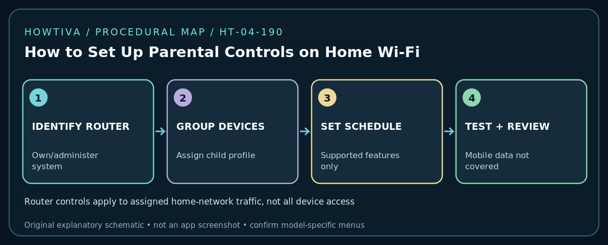 Router controls apply to assigned home-network traffic, not all device access