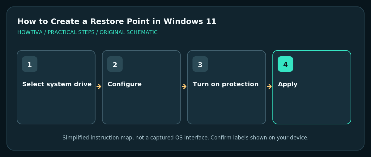 Select the system drive configure system protection and enable it